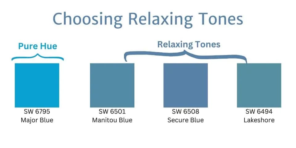 chart of relaxing colors
